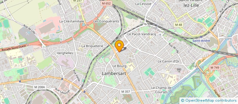 localisation de l'entreprise LA COUR DES FLANDRES à LAMBERSART