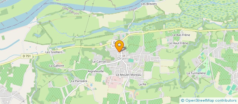 localisation de l'entreprise LA COUR DES GRANDS  OREE-D'ANJOU