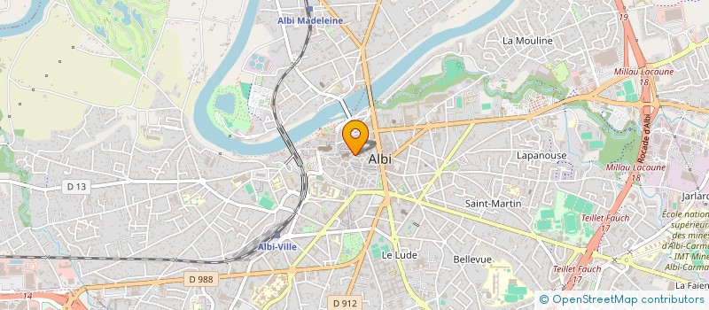 localisation de l'entreprise LA COUR DES GRANDS à ALBI