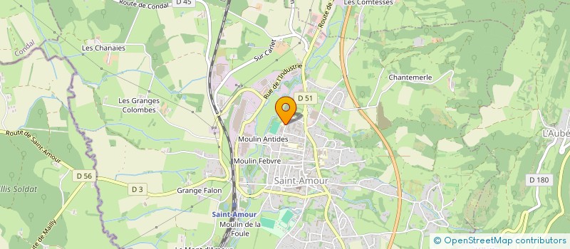 localisation de l'entreprise LA COUR DES GRANDS  SAINT-AMOUR