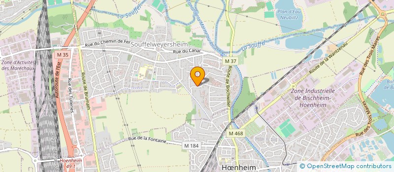 localisation de l'entreprise LA COUR DES LEGENDES  SOUFFELWEYERSHEIM