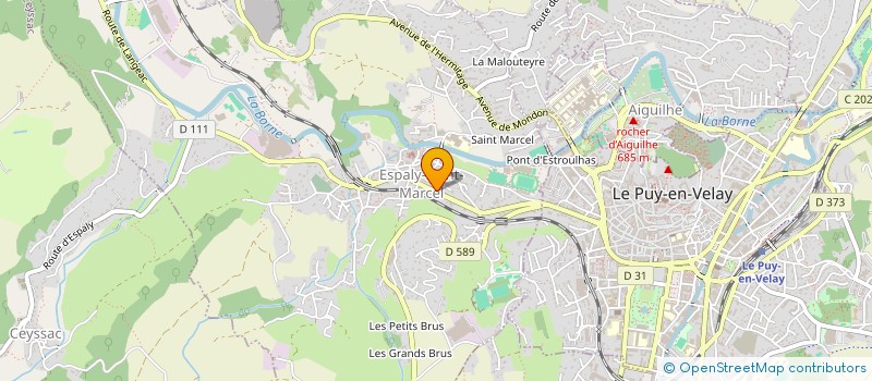 localisation de l'entreprise LA COUR DES MIRACLES  ESPALY-SAINT-MARCEL