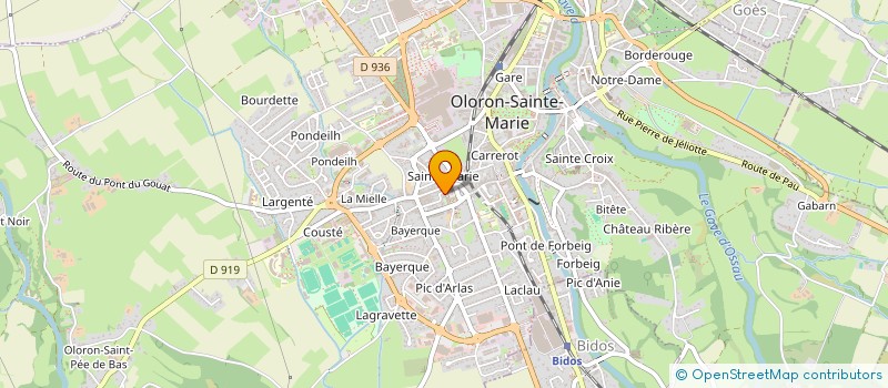 localisation de l'entreprise LA COUR DES MIRACLES  OLORON-SAINTE-MARIE