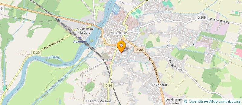 localisation de l'entreprise LA COUR DES MIRACLES  AUXONNE