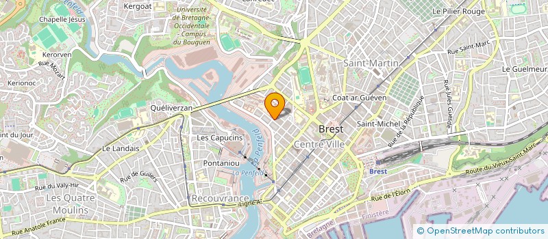 localisation de l'entreprise LA COUR DES MIRACLES à BREST
