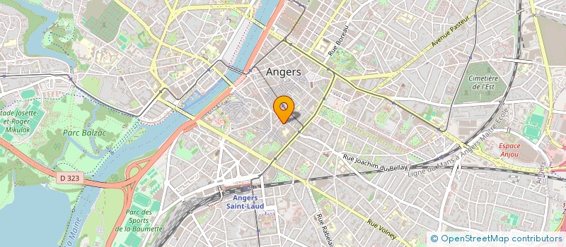 localisation de l'entreprise LA COUR DES MIRACLES à ANGERS