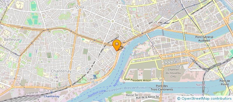 localisation de l'entreprise LA COUR DES MIRACLES - LABORATOIRE CULTUREL  NANTES