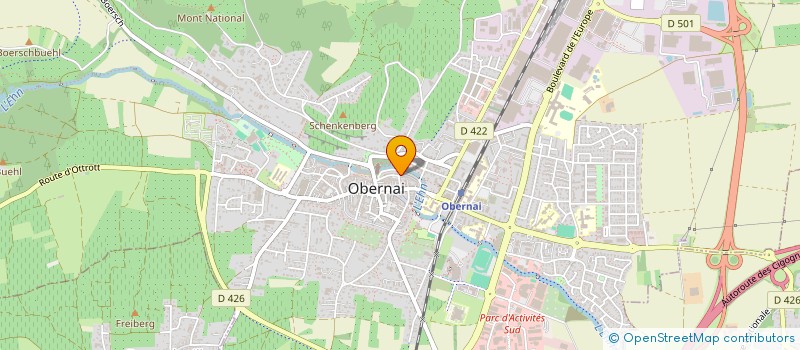 localisation de l'entreprise LA COUR DES TANNEURS à OBERNAI