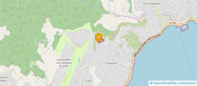 localisation de l'entreprise LA COUR DU BOULEAU à SAINTE-MAXIME