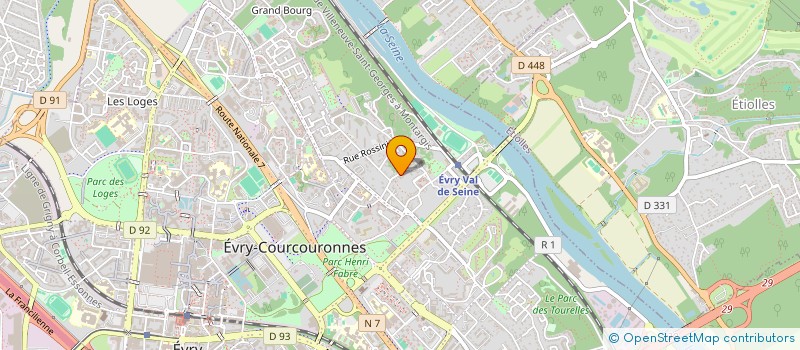 localisation de l'entreprise LA COUR DU MANOIR  EVRY-COURCOURONNES