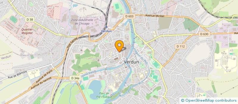localisation de l'entreprise LA COUR DU PRINCE à VERDUN