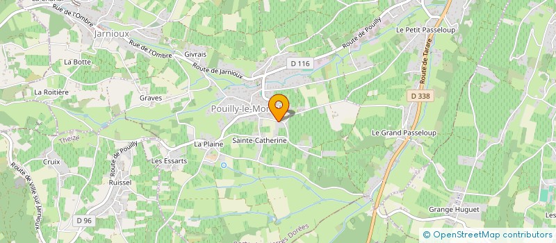 localisation de l'entreprise LA COUR DU REX à PORTE-DES-PIERRES-DOREES
