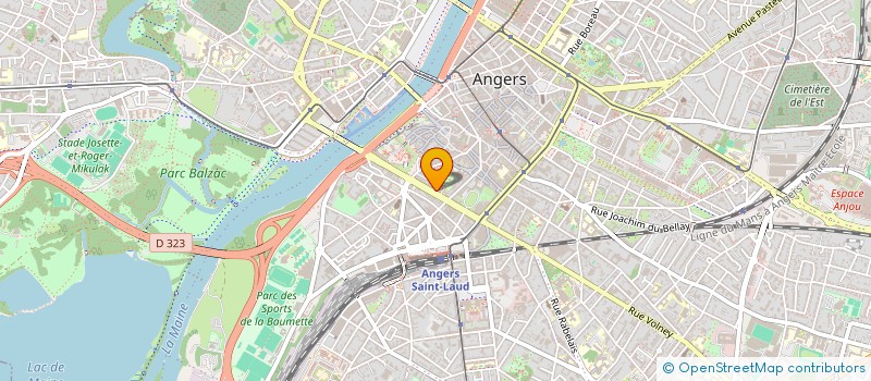 localisation de l'entreprise LA COUR DU ROI RENE à ANGERS