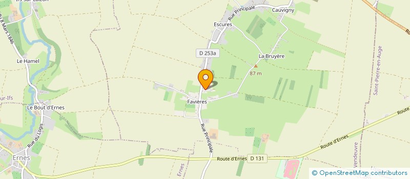 localisation de l'entreprise LA COUR GRANVAL  SAINT-PIERRE-EN-AUGE