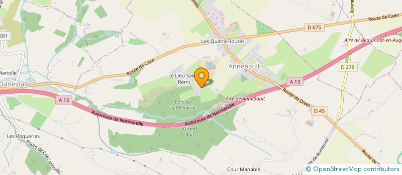 localisation de l'entreprise LA COUR L'AUNAY  CRESSEVEUILLE