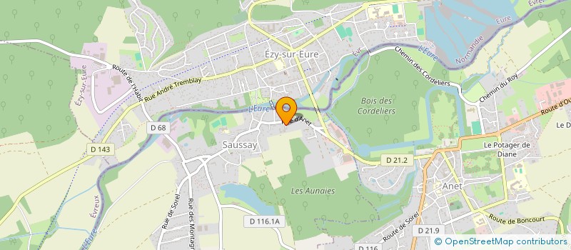 localisation de l'entreprise LA COUR MORIOT à SAUSSAY