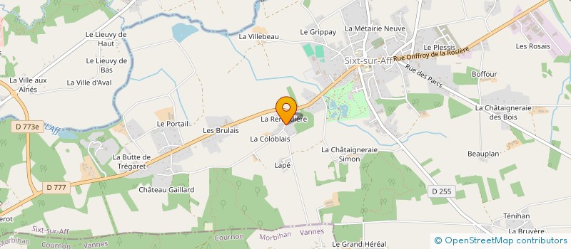 localisation de l'entreprise LA COUR NEUVE  SIXT-SUR-AFF