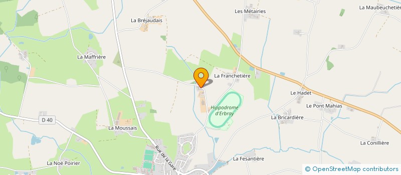 localisation de l'entreprise LA COUR PEAN à ERBRAY