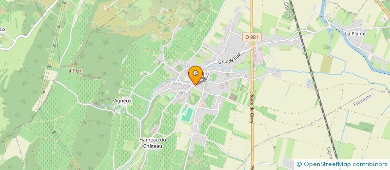 localisation de l'entreprise LA COUR RAVOT  RULLY