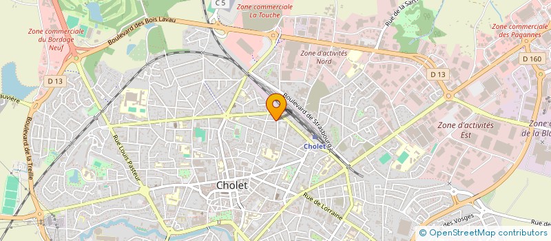localisation de l'entreprise LA COURANNE à CHOLET