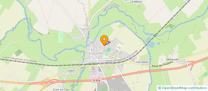 localisation de l'entreprise LA COURBE ANIMATION à ECOUCHE-LES-VALLEES