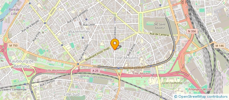 localisation de l'entreprise LA COUREE DE SANTE  LILLE