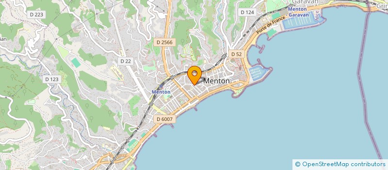 localisation de l'entreprise LA COURGETTE DOREE à MENTON