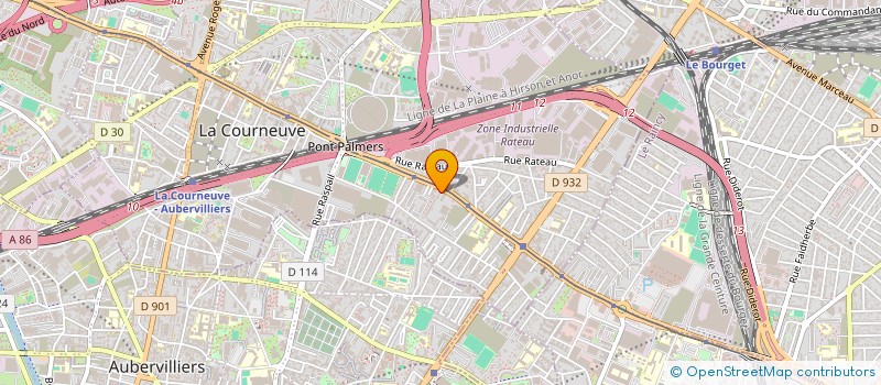 localisation de l'entreprise LA COURNEUVE ECOLOGIE - LA COURNEUVE ENVIRONNEMENT (2LCE) à LA COURNEUVE