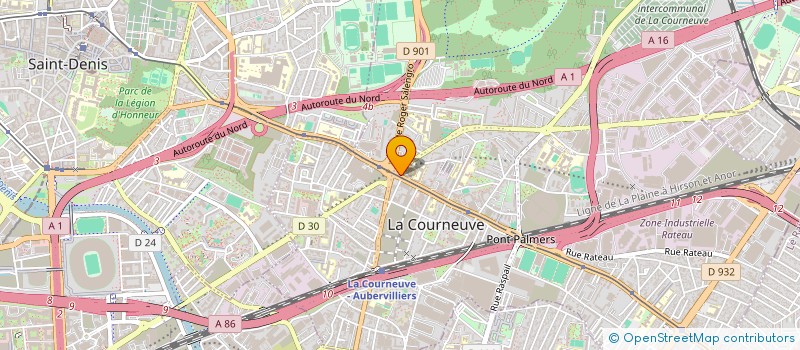 localisation de l'entreprise LA COURNEUVE FLEURIE à LA COURNEUVE
