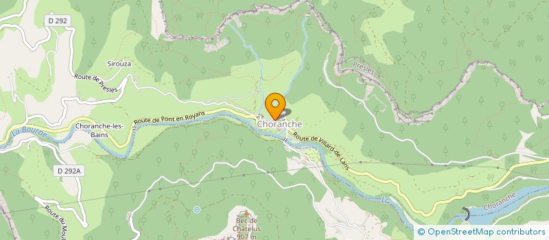 localisation de l'entreprise LA COURNOUSE  CHORANCHE