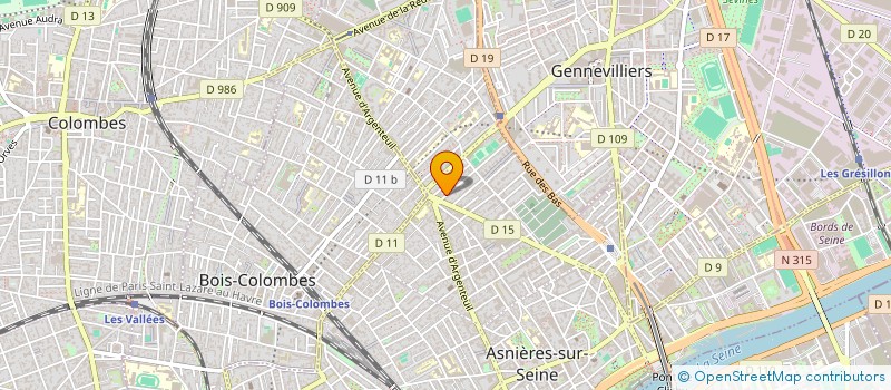 localisation de l'entreprise LA COURONNE à ASNIERES-SUR-SEINE