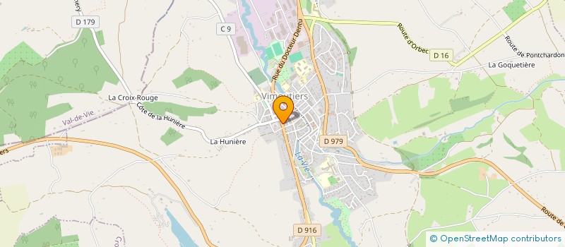 localisation de l'entreprise LA COURONNE à VIMOUTIERS