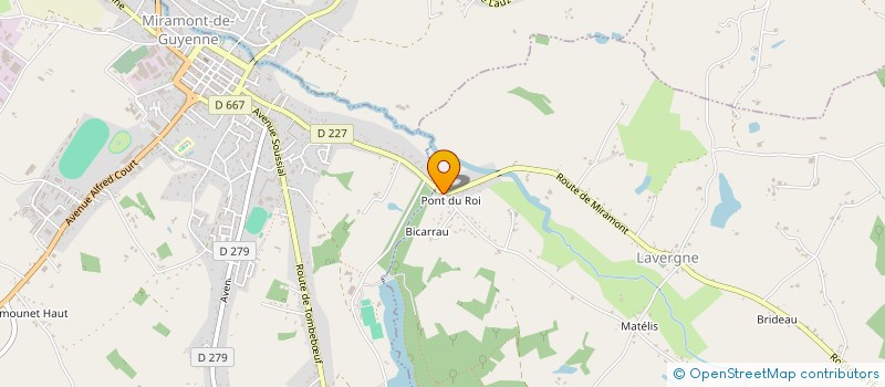 localisation de l'entreprise LA COURONNE  LAVERGNE