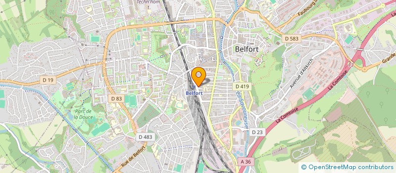 localisation de l'entreprise LA COURONNE D'OR SARL à BELFORT