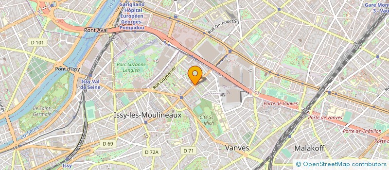 localisation de l'entreprise LA COURONNE DOREE à ISSY-LES-MOULINEAUX
