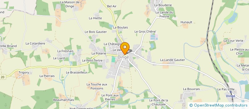 localisation de l'entreprise LA COURONNE DOREE  DINGE