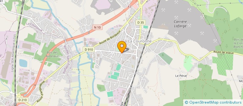 localisation de l'entreprise LA COURONNE GRAND ANGOULEME JUDO à LA COURONNE