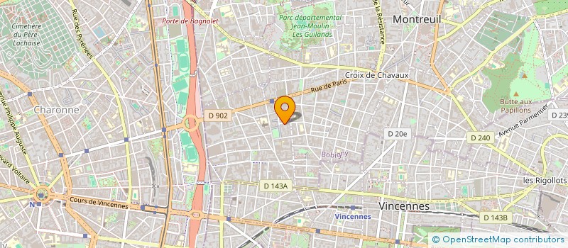localisation de l'entreprise LA COURONNE IMMOBILIERE à MONTREUIL