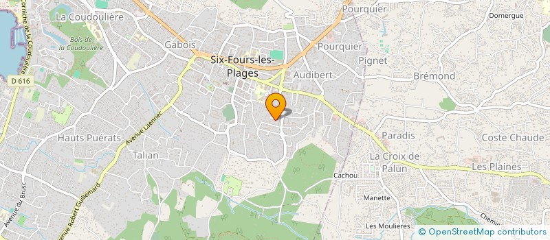 localisation de l'entreprise LA COURONNEE à SIX-FOURS-LES-PLAGES