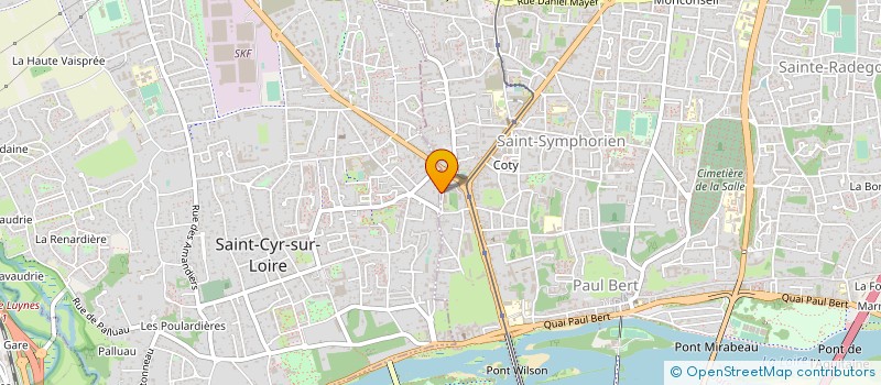 localisation de l'entreprise LA COURONNERIE  SAINT-CYR-SUR-LOIRE