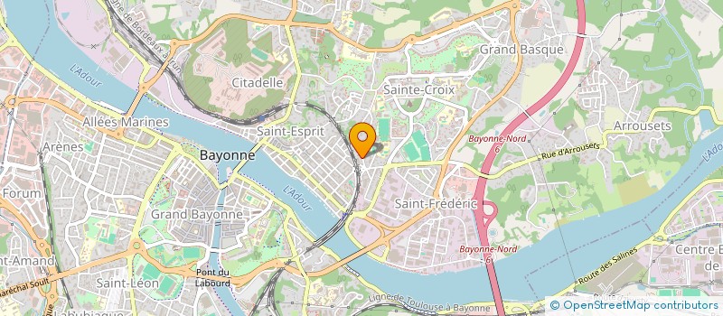 localisation de l'entreprise LA COURSE à BAYONNE