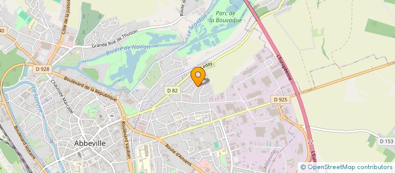 localisation de l'entreprise LA COURSE AUX SOURIRES à ABBEVILLE
