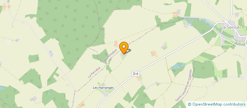 localisation de l'entreprise LA COURSE DES COPAINS  SAINT-LAURENT-EN-GATINES