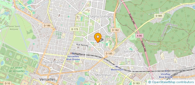 localisation de l'entreprise LA COURSE DU MOMENT à VERSAILLES