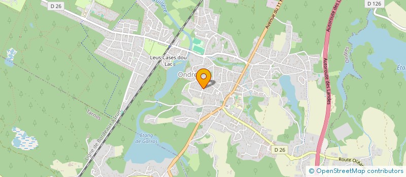 localisation de l'entreprise LA COURSE DU MOUTON  ONDRES