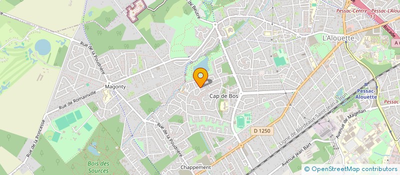 localisation de l'entreprise LA COURSE DU PETIT PRINCE - LA CDPP à PESSAC