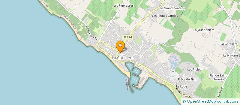 localisation de l'entreprise LA COURSIVE à SAINT-PIERRE-D'OLERON