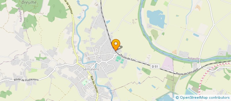 localisation de l'entreprise LA COURTALIENNE  SEMALENS