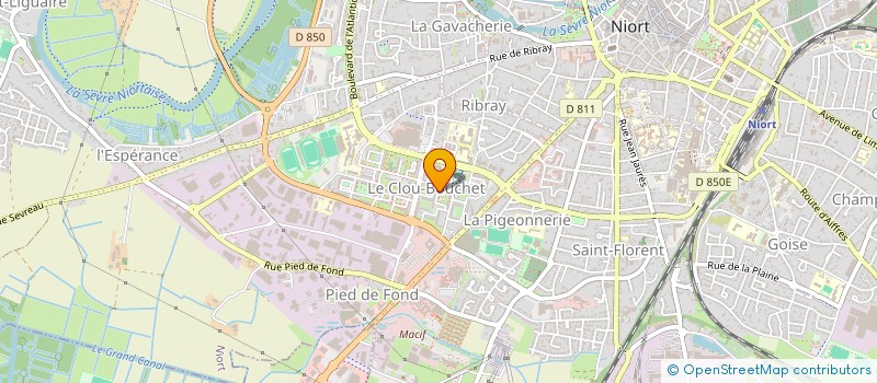 localisation de l'entreprise LA COURTE ECHELLE à NIORT