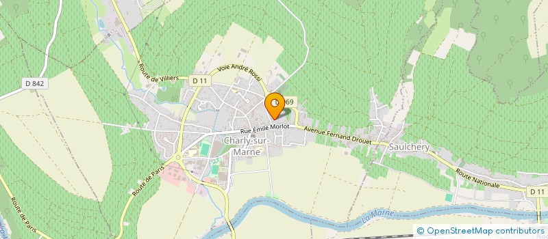 localisation de l'entreprise LA COURTE ECHELLE à CHARLY-SUR-MARNE